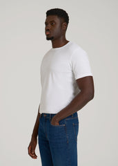 The Essential Slim Fit Crewneck Tee for Tall Men in White