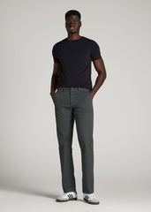 The Essential Modern Fit Crewneck Tee for Tall Men in Black