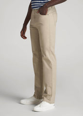 J1 STRAIGHT Leg Five-Pocket Pants for Tall Men in Desert Khaki