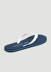 Men's Flip-Flop in Navy Blue/White