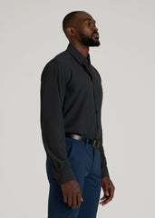 Traveler Stretch Dress Shirt in Black