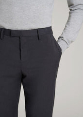 Suit Trousers for Tall Men in Mid Grey
