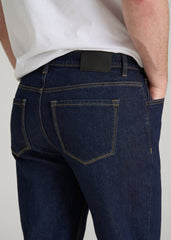 MILO Relaxed Tapered Fit Jeans for Tall Men in Deep Indigo Wash