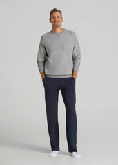 Open-Bottom Pajama Pants for Tall Men in Evening Blue