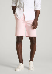 Stretch Commuter Chino Short for Tall Men in Barely Pink