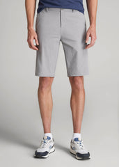 Premium Hybrid Shorts for Tall Men in Night Owl Grey