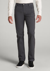 J1 STRAIGHT Leg Five-Pocket Pants for Tall Men in Iron Grey