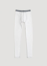 LJ&S Long Thermal Underwear for Tall Men in White