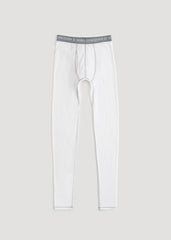 LJ&S Long Thermal Underwear for Tall Men in White