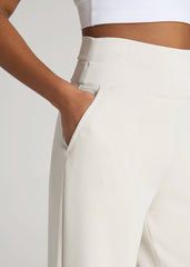 Soft Motion Wide Leg Ultra High Rise Pant for Tall Women in Pearl