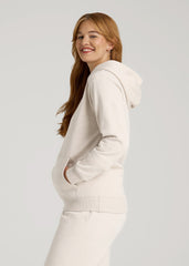 Wearever Fleece Relaxed Fit Hoodie for Tall Women in Oatmeal Mix