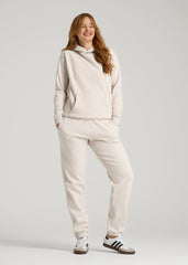 Wearever Fleece Relaxed Fit Hoodie for Tall Women in Oatmeal Mix