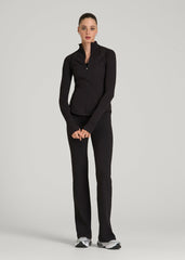 Ultra Soft Athletic Zip Up Jacket for Tall Women in Black Mix
