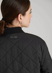Quilted Jacket for Tall Women in Black