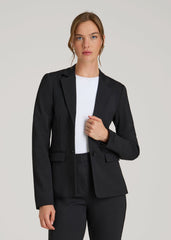 SLIM-FIT Two Button Blazer for Tall Women in Black