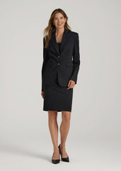 SLIM-FIT Two Button Blazer for Tall Women in Black