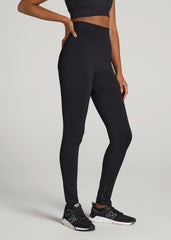 Seamless Leggings for Tall Women in Black
