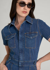 Maxi Denim Dress for Tall Women in New Colorado Blue
