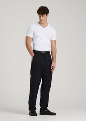 The Essential Slim Fit V-Neck Tee for Tall Men in White