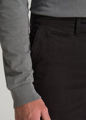 J1 STRAIGHT Leg Chinos for Tall Men in Black