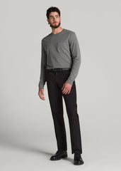 J1 STRAIGHT Leg Chinos for Tall Men in Black