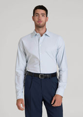 Pinpoint Oxford Shirt for Tall Men in Light Blue