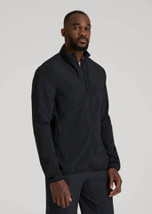 Softshell Jacket for Outdoor Training for Tall Men in Black
