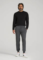 Wearever French Terry Joggers for Tall Men in Charcoal Mix