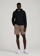 Tech Motion Fleece Shorts for Tall Men in Portobello