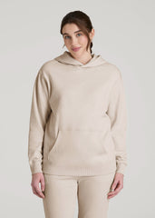 Wearever Fleece Relaxed Fit Hoodie for Tall Women in Shell