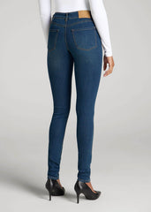 Sarah Mid-Rise Skinny Jeans for Tall Women in Blue
