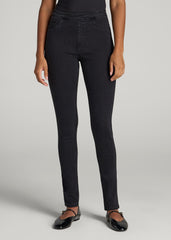 Jeggings for Tall Women in Washed Black