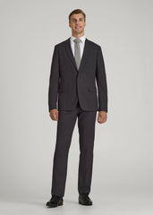 Suit Jacket for Tall Men in Charcoal Plaid
