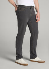 J1 STRAIGHT LEG Jeans for Tall Men in Grey