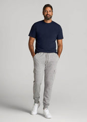 Wearever Fleece Cargo Jogger For Tall Men in Heather Grey