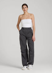 Parachute Jogger for Tall Women in Dark Ash