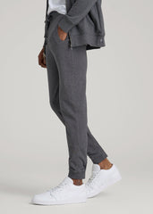 Wearever 2.0 French Terry Joggers for Tall Men in Charcoal Mix