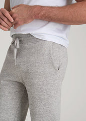 Wearever 2.0 Fleece Sweatpants for Tall Men in Heathered Grey