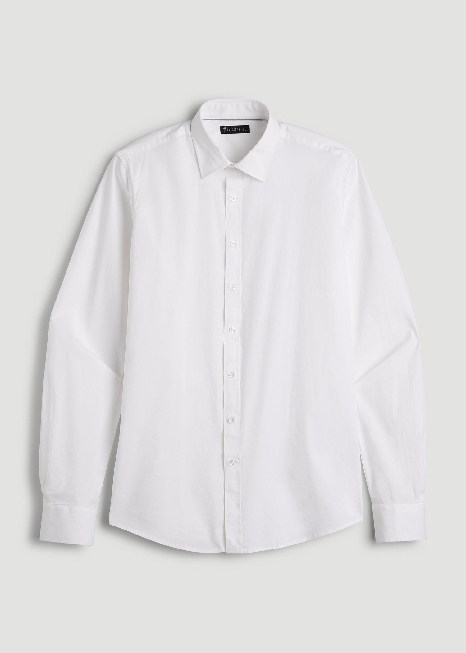 Oskar Easy Care Dress Shirt for Tall Men in Bright White