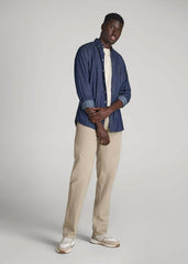 Mason RELAXED Chinos for Tall Men in Desert Khaki