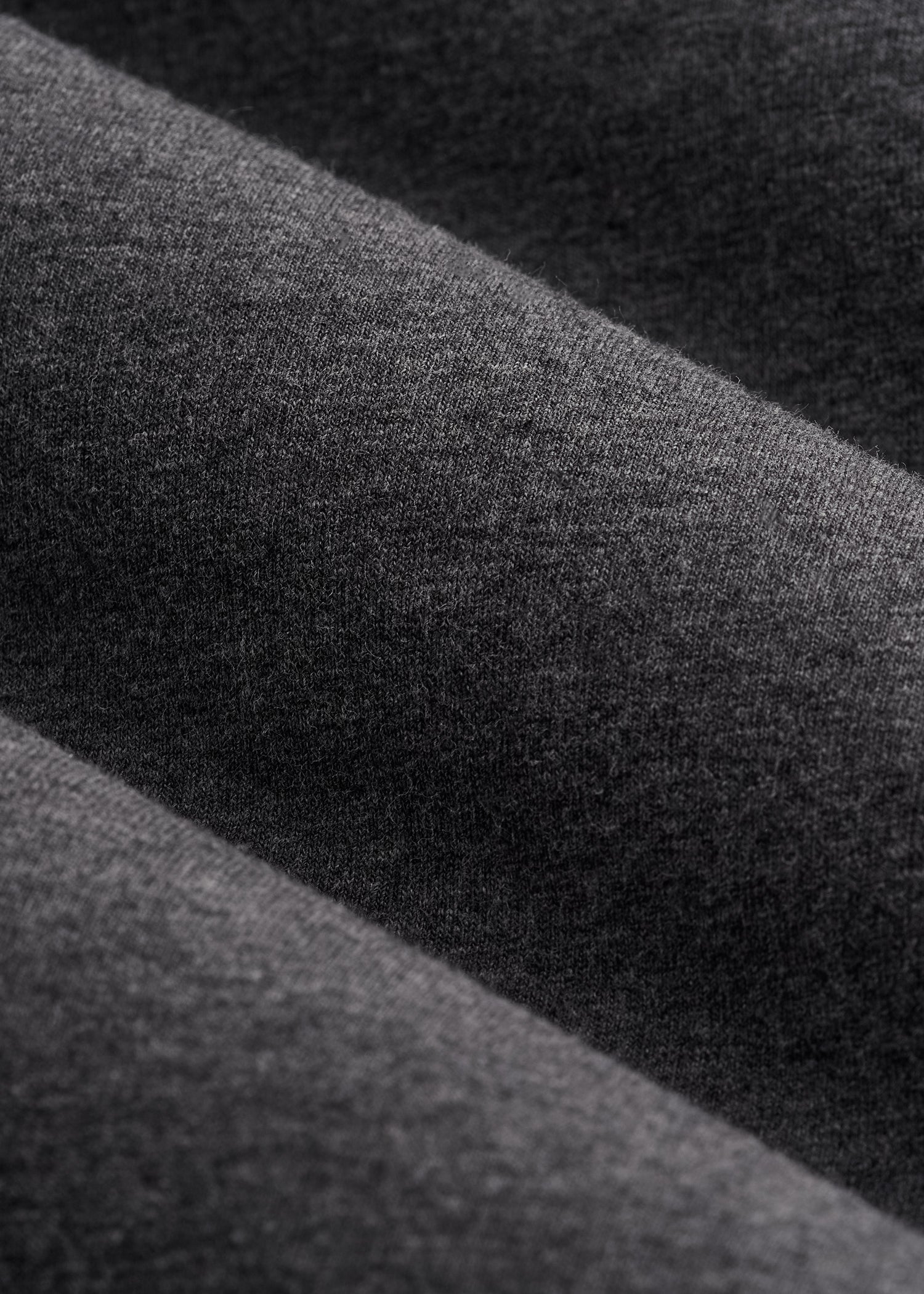 The Essential Slim Fit Long Sleeve Tee for Tall Men in Charcoal Mix