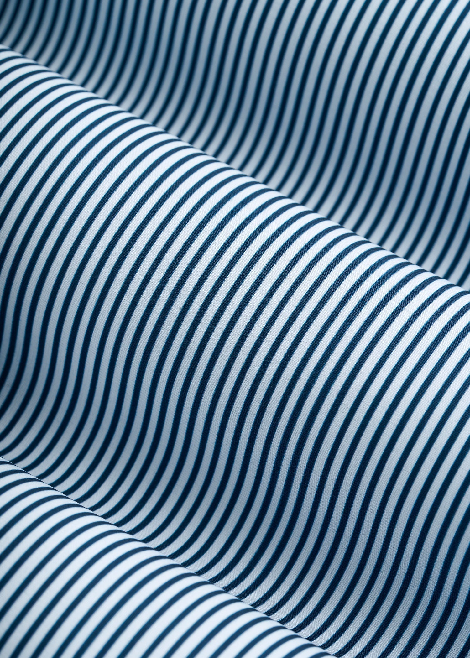 Traveler Stretch Dress Shirt for Tall Men in Royal Navy Stripe