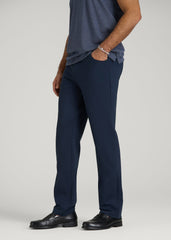 Soft Flex Ponte Pants for Tall Men in Navy