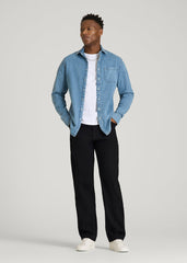 Mason Relaxed Fit Jeans for Tall Men in Optimum Black