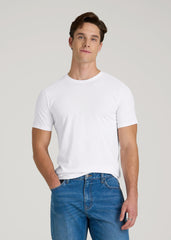 The Everyday Regular Fit Crewneck T-Shirt for Tall Men in White