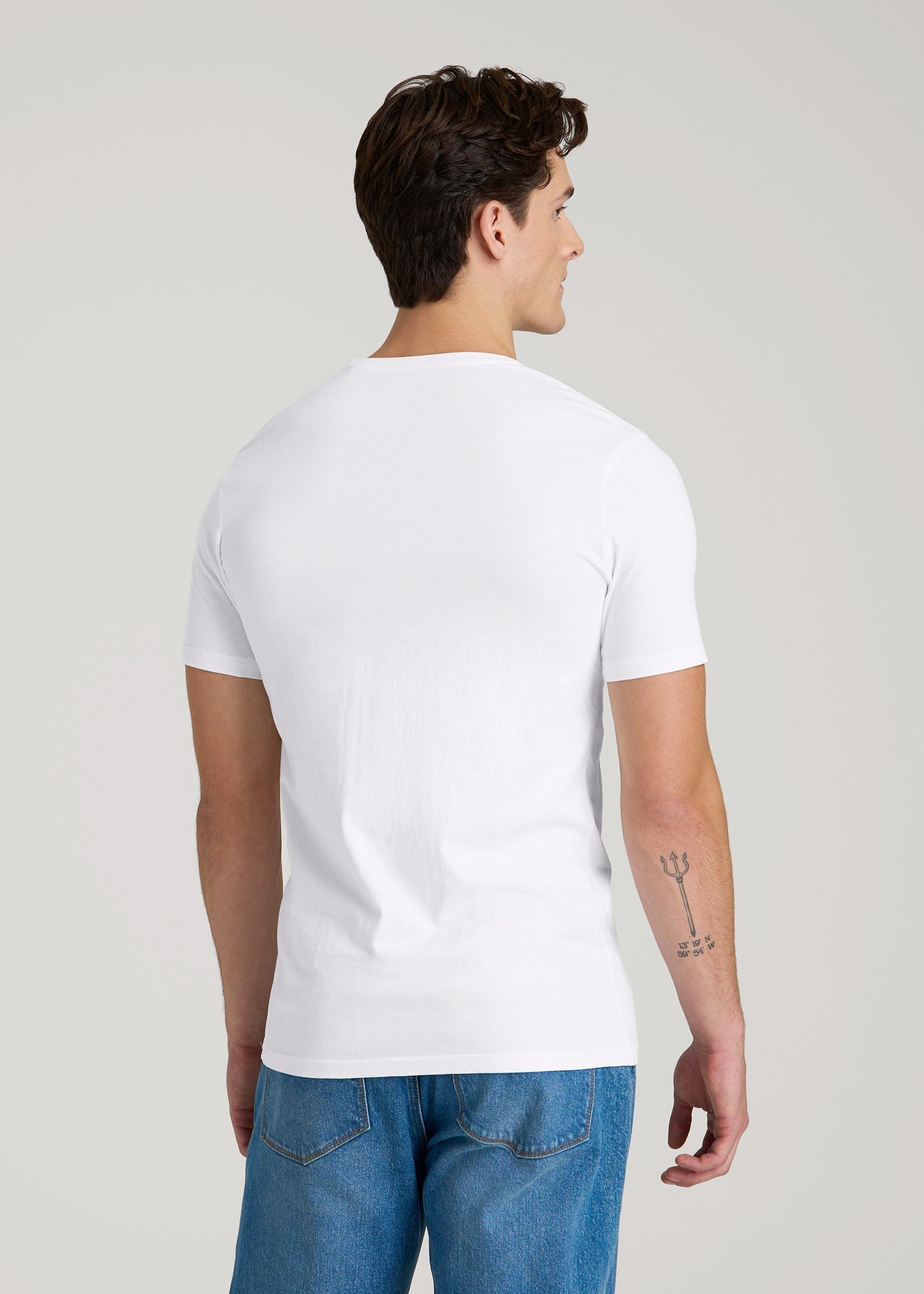 The Everyday Regular Fit Crewneck T-Shirt for Tall Men in White