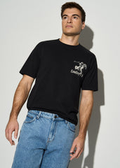 Rodeo Graphic Tee for Tall Men in Black