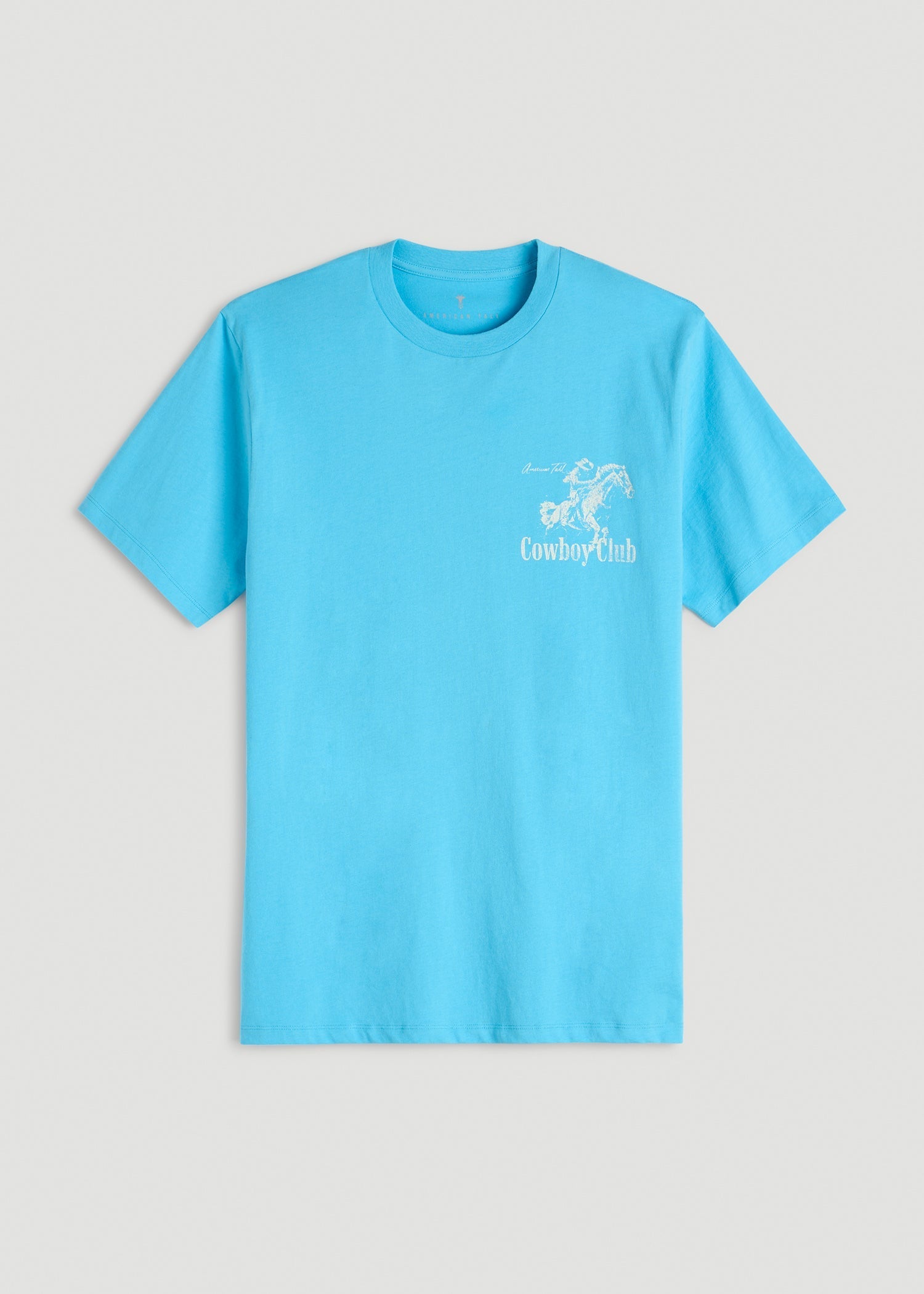 Rodeo Graphic Tee for Tall Men in Blue
