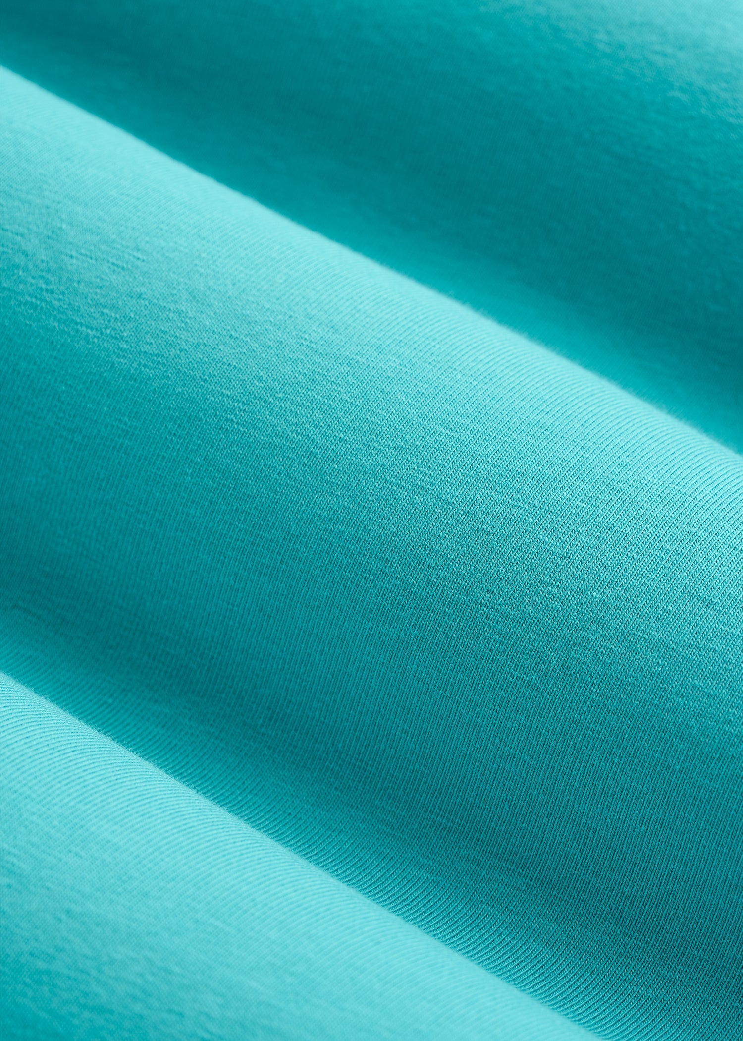 The Essential Modern Fit Crewneck Tee for Tall Men in Baltic Turquoise