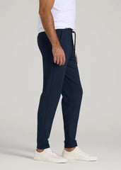 Soft Flex Ponte Jogger for Tall Men in Navy